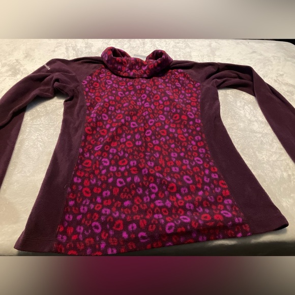 Columbia Purple and Pink Fleece Pullover - Picture 4 of 7